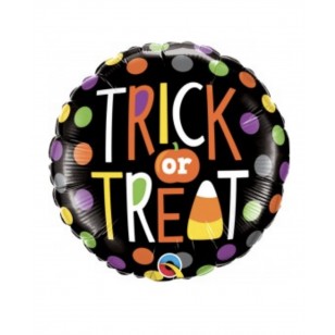 Trick or Treat Dots Candy Corn Halloween Balloon